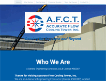 Tablet Screenshot of accurateflowcoolingtower.com